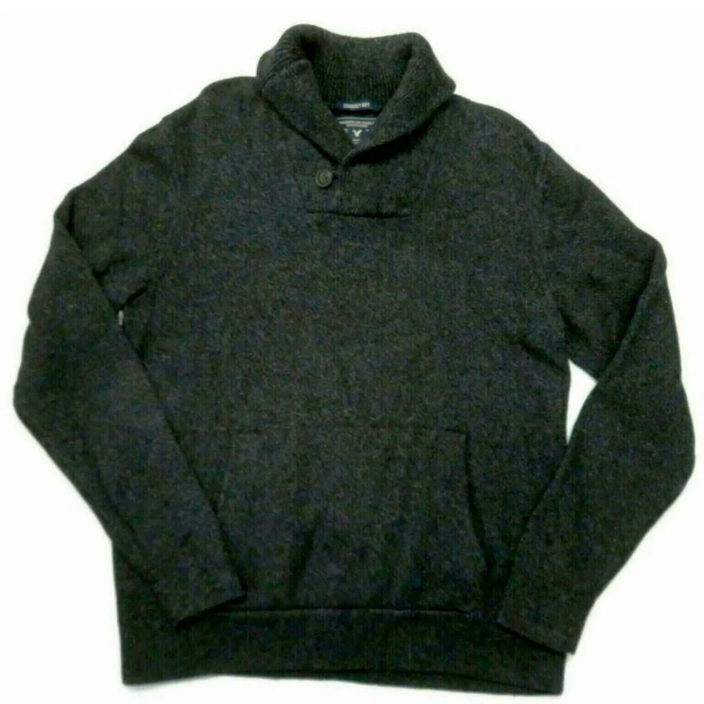 NEW!🔘American Eagle Seriously Soft Pullover Wool Blend Sweater Shawl Neck